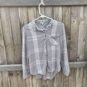 Vintage Calvin Klein Jeans button down long sleeve shirt size large.